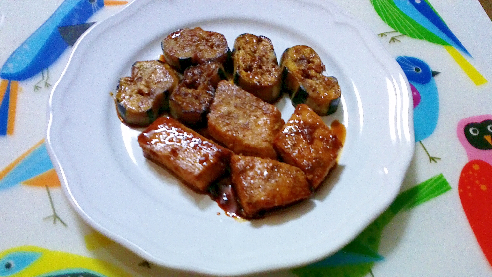 メカジキとナスの照り焼き