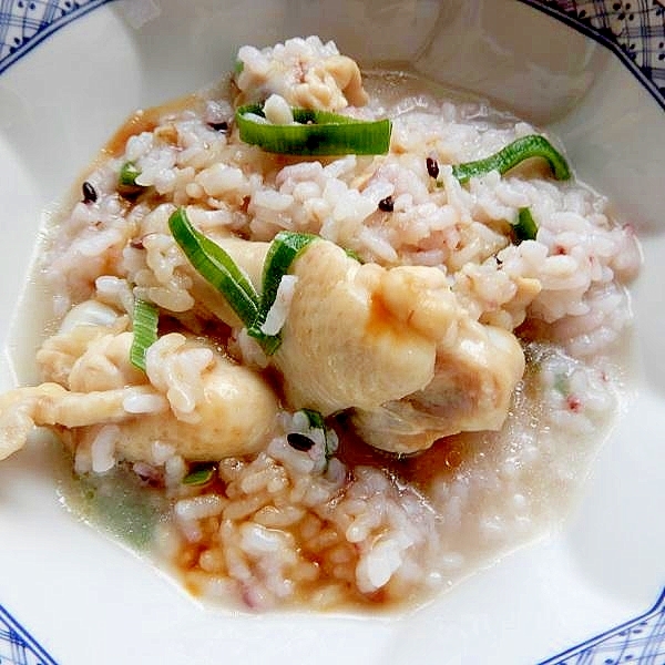 包丁なし!ダイエットにも❤手羽元でコラーゲンな粥♪