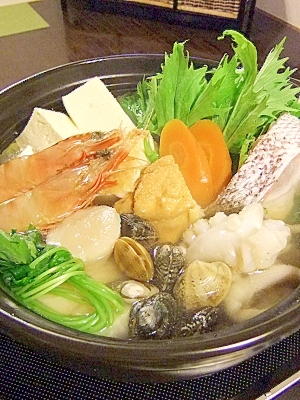 海の幸たっぷり 出汁が美味しい 豪華海鮮鍋 レシピ 作り方 By カムトフニャンフニャン 楽天レシピ 海の幸たっぷり 出汁が美味しい 豪華海鮮鍋 レシピ 作り方 By カムトフニャンフニャン 楽天レシピ