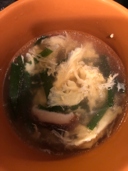 Chinese☆ニラと卵と椎茸の中華スープ