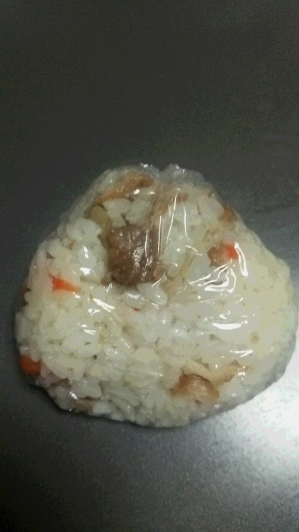 煮物で！混ぜご飯おにぎり