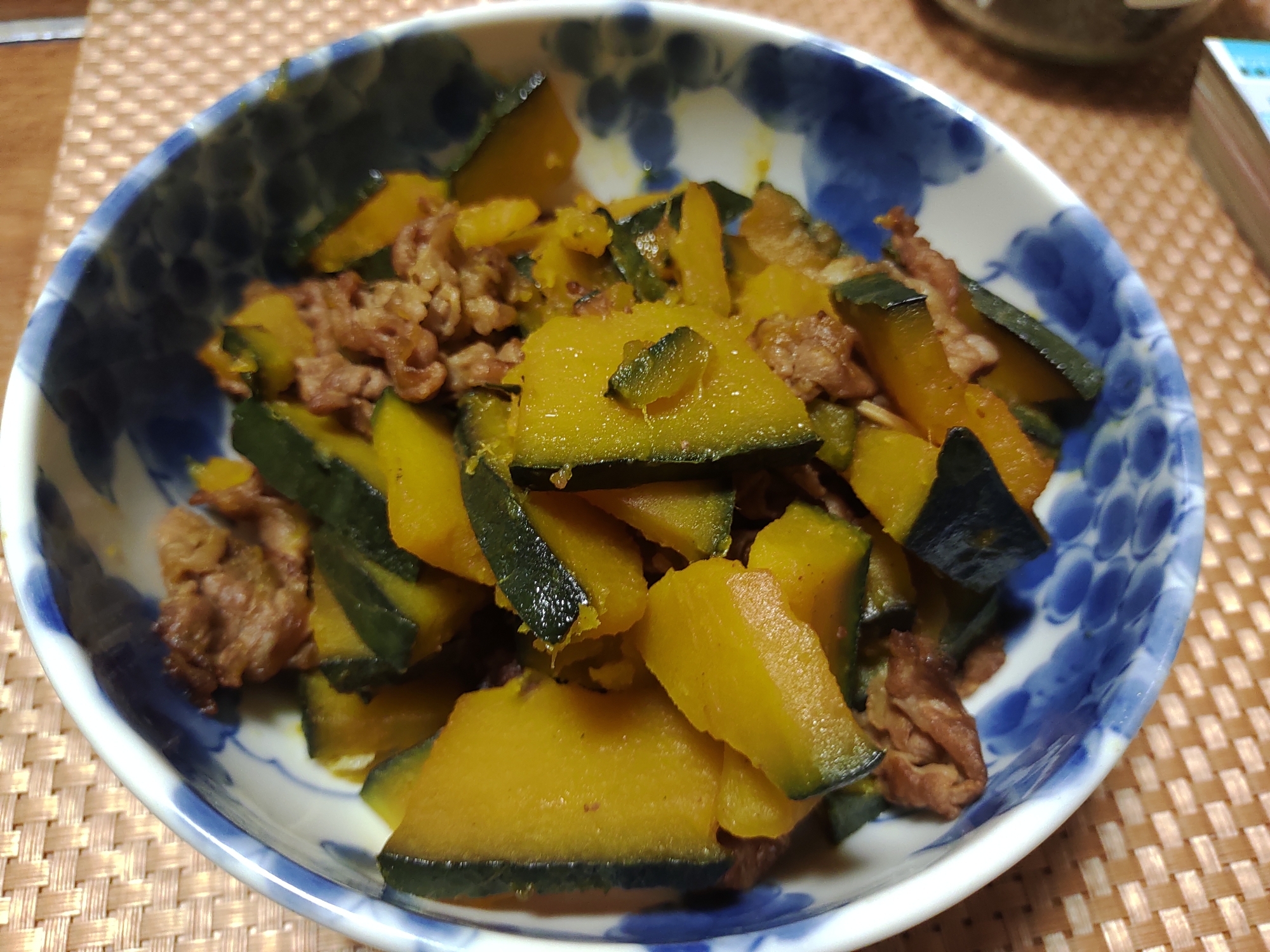 牛肉とかぼちゃの甘辛炒め