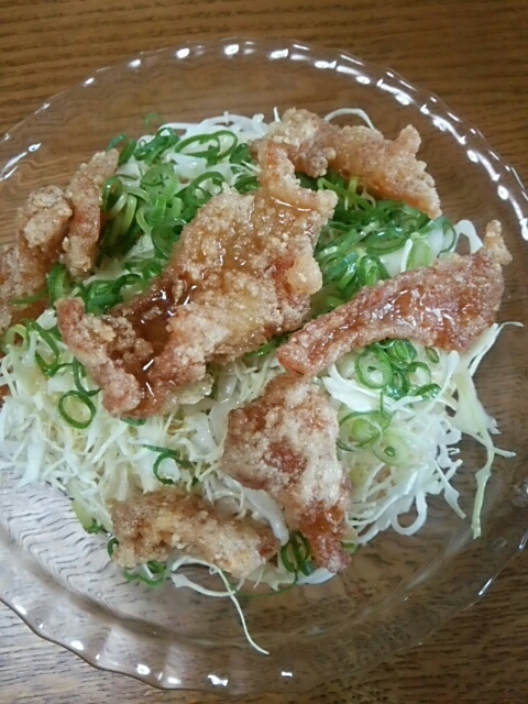 キャベツとネギと鶏皮の素麺 レシピ 作り方 By 4045g 楽天レシピ