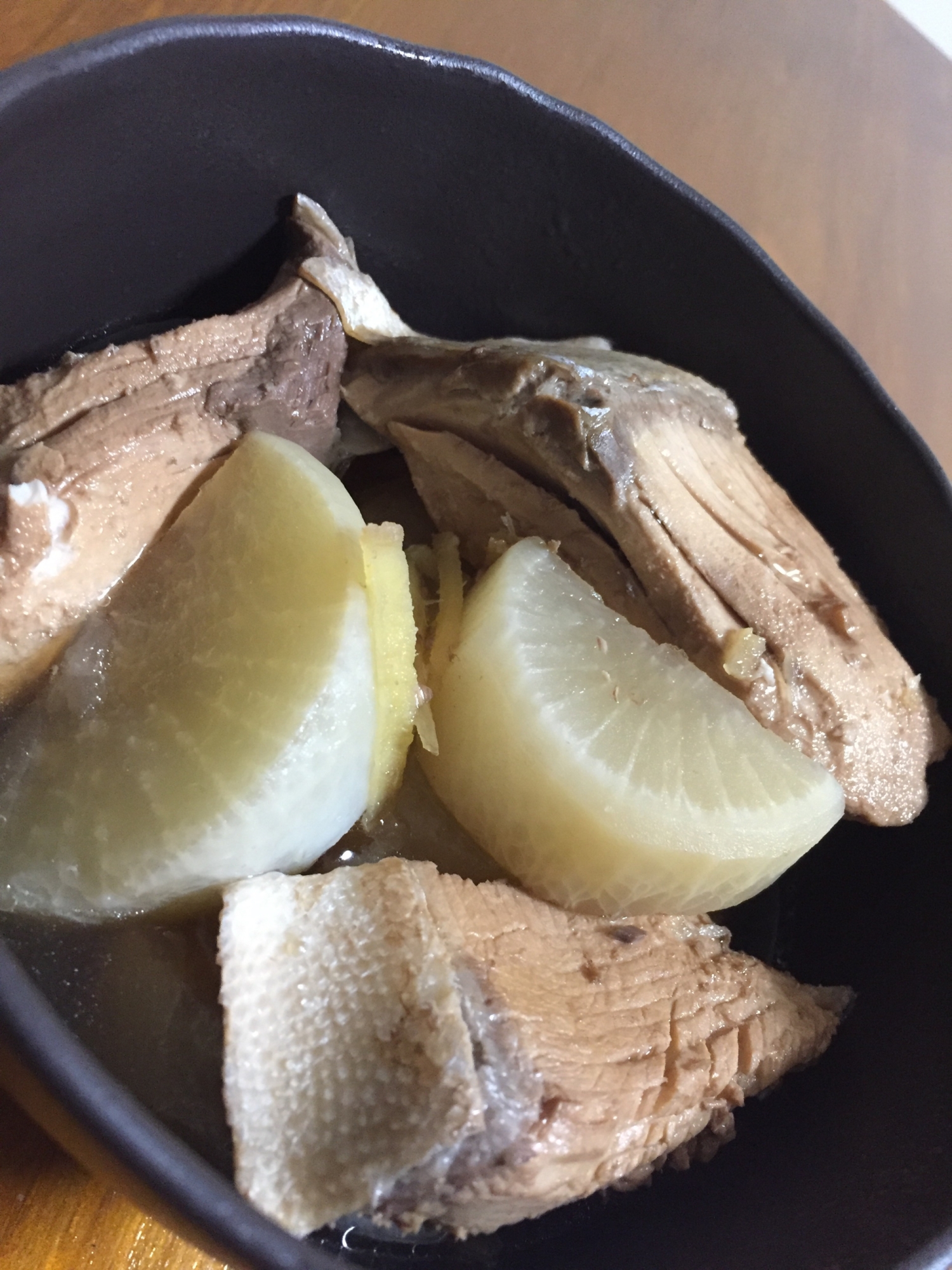 優しい味の薄めぶり大根