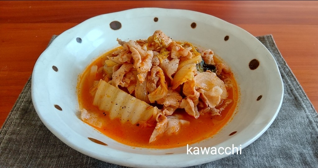 わが家の人気メニュー♡白菜と豚肉のケチャップ煮