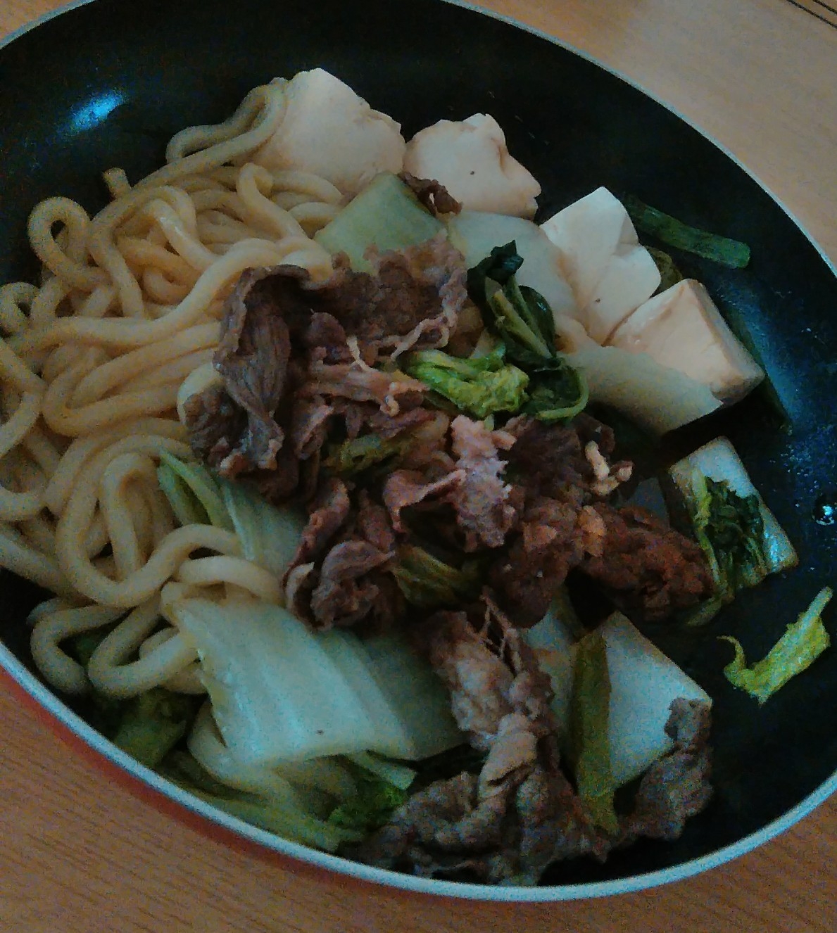 一人分♪すき焼きうどん