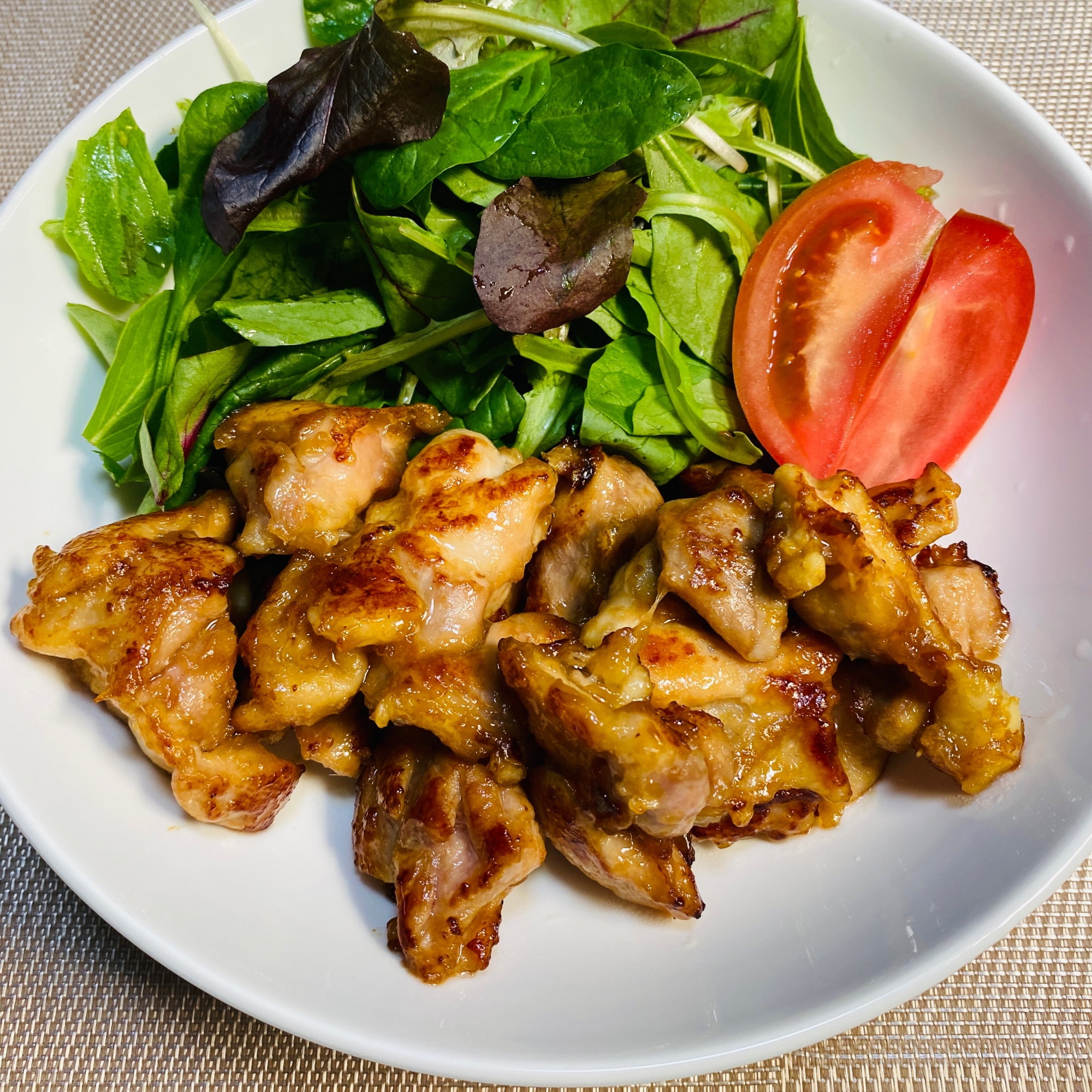 甘酒で鶏肉の生姜焼き