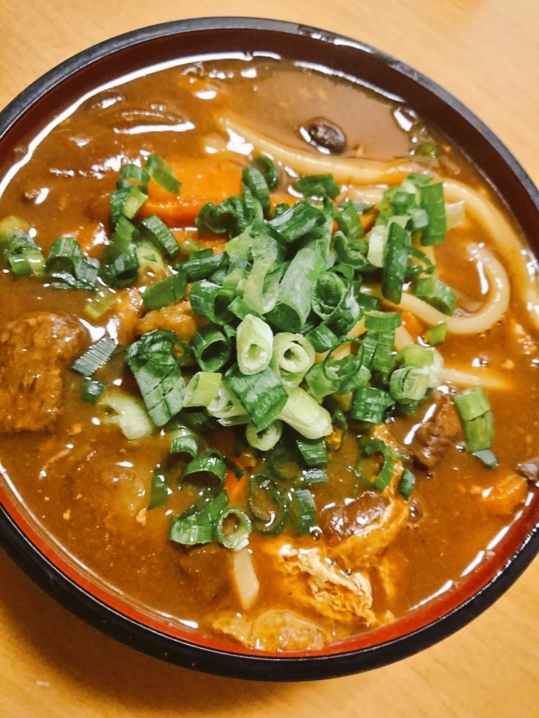 残りのカレーでカレーうどん