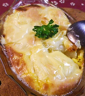 ポテトの卵黄クリーム焼き