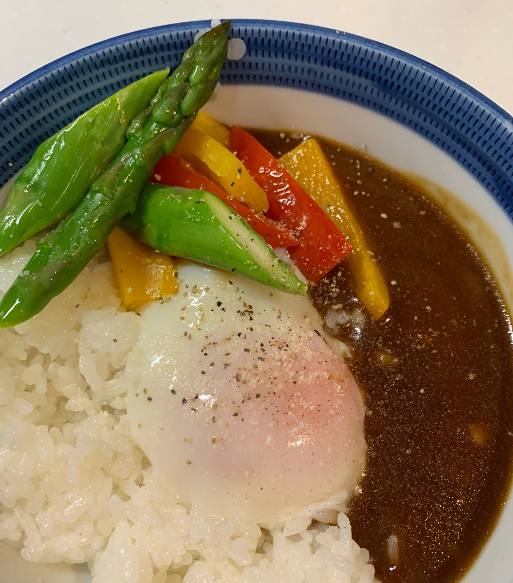 焼き野菜で　レトルトカレーアレンジ