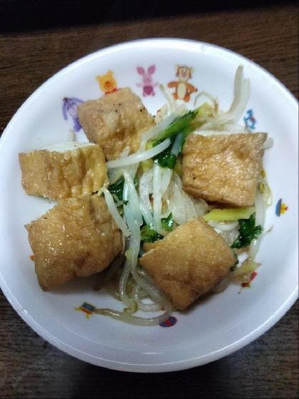 お肉なしでも満足♡ヘルシー厚揚げ＆えのきの炒めもの