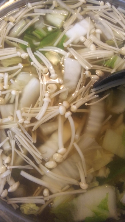 大根と白菜えのきのスープ