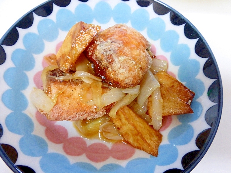 鮭のカレー風味南蛮漬け