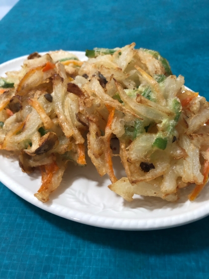 サクサク　美味しい天ぷらが出来ました。