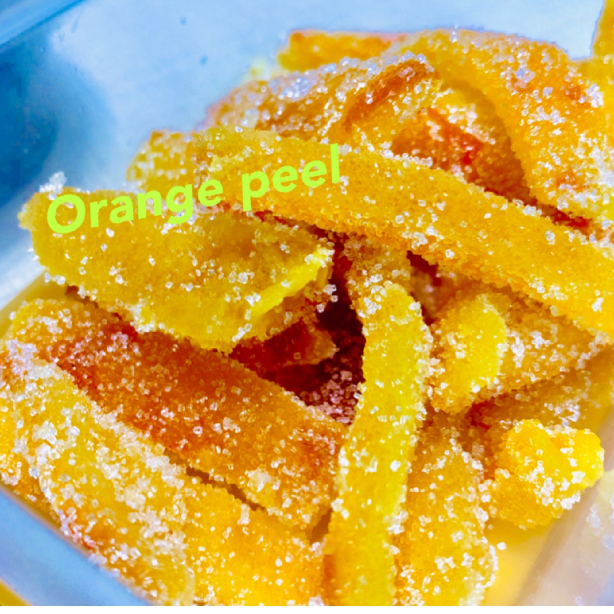 オレンジピール❤️伊予柑の皮で美味しく♬お菓子にも