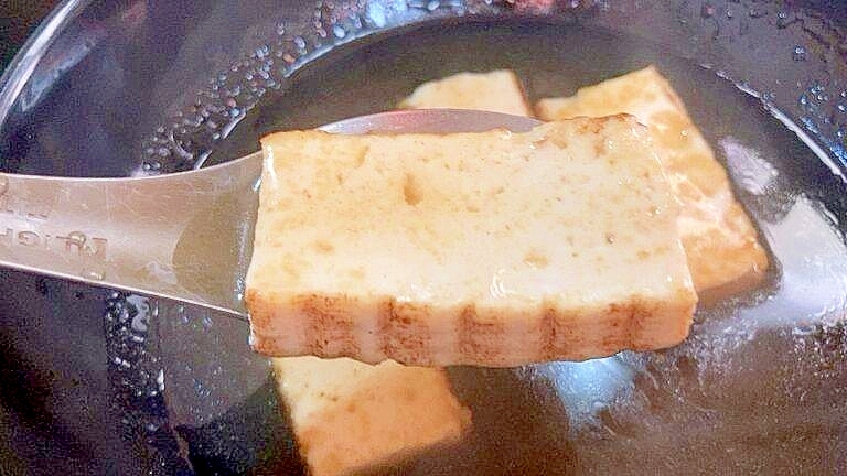 素朴飯『焼き豆腐の和風あんかけ』