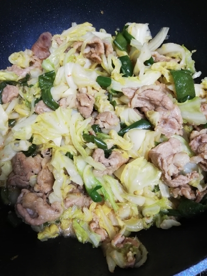 中華鍋で手早く仕上げる!キャベツと豚肉のみそ炒め