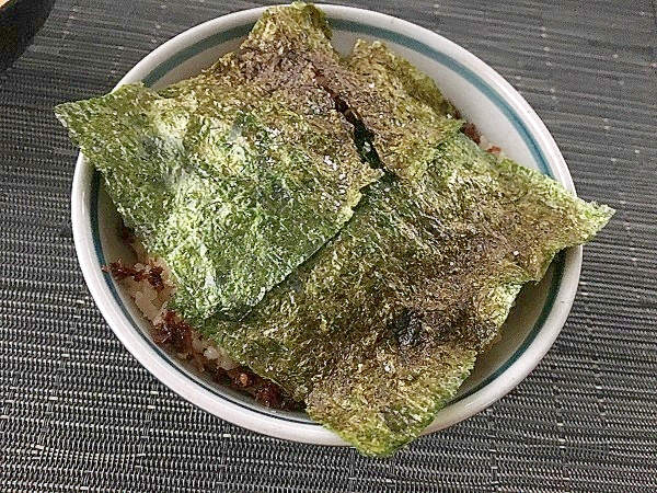 大人ののり弁（揚げ物なし）