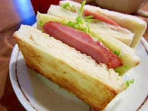 残ったチャーシューで!チャーシューサンドイッチ