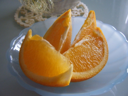 朝ごはん用(*^_^*)もう最近では、旦那さんはこの状態でオレンジが出てくるのが当然と思っています(笑)