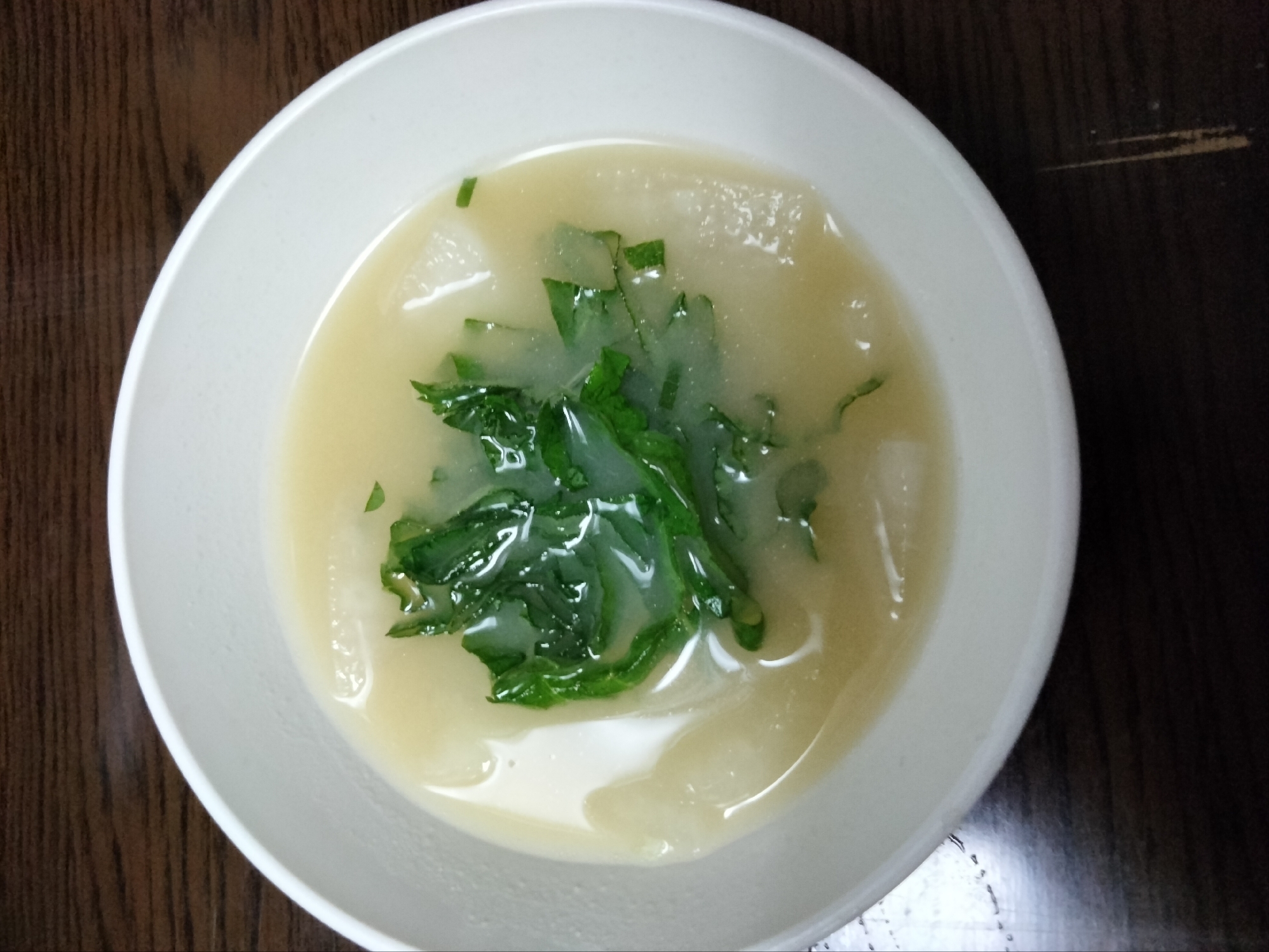 大根と大葉の味噌汁