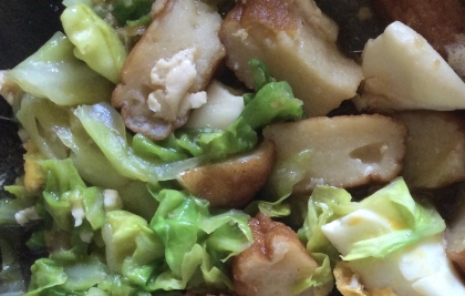 厚揚げと青梗菜としめじの中華餡風煮
