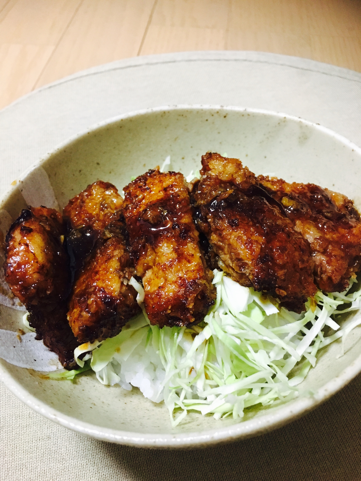 親子で楽しめるソースかつ丼