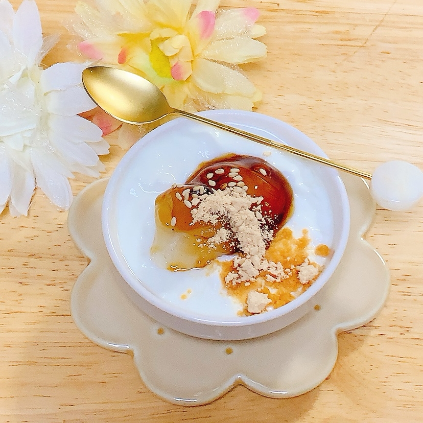 みたらし団子♪ごまきな粉ヨーグルト
