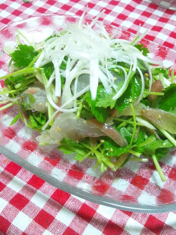 真鯛と三つ葉のサラダ レシピ 作り方 By ごまるっち 楽天レシピ