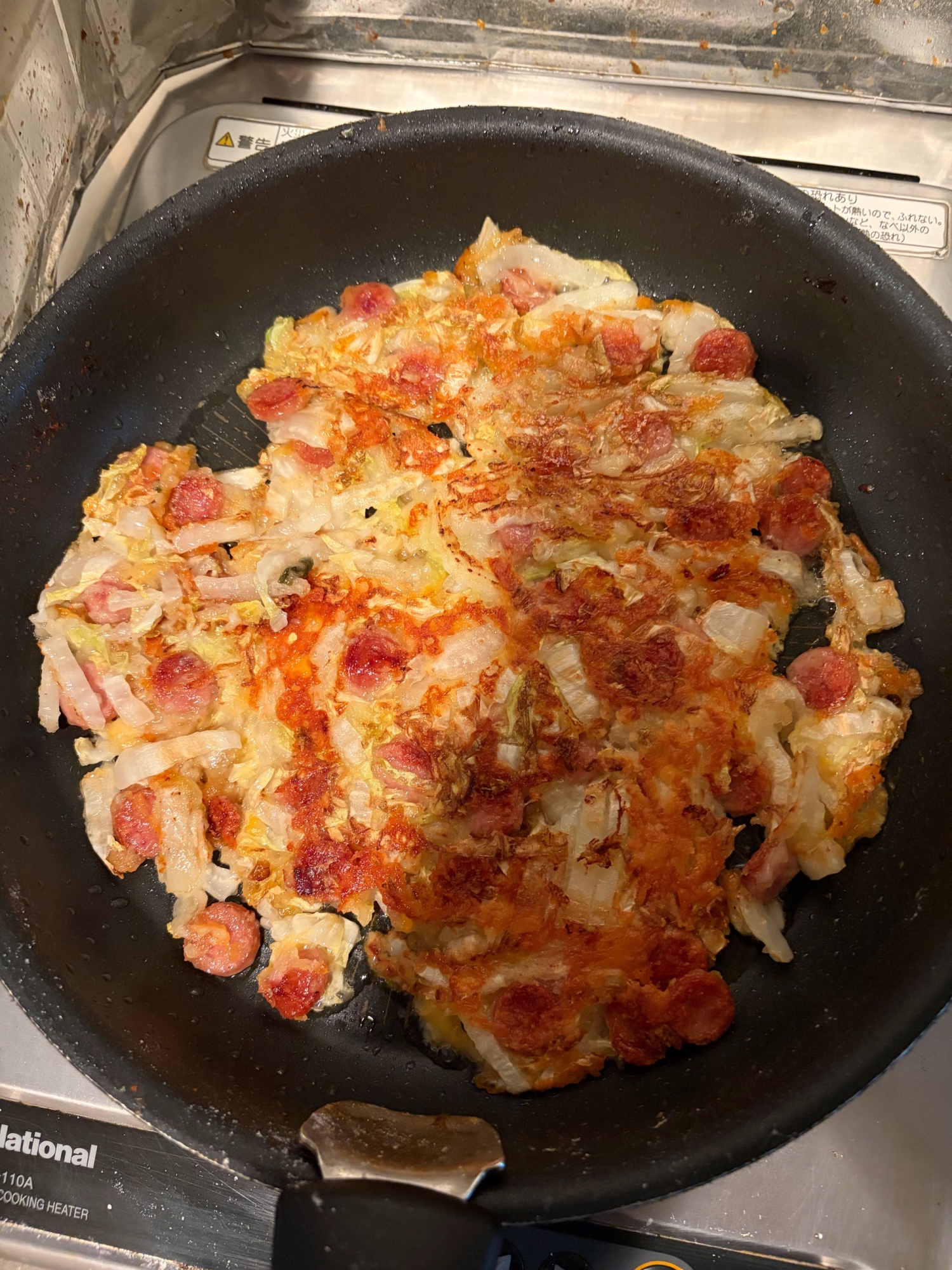 白菜とチーズのカリカリ