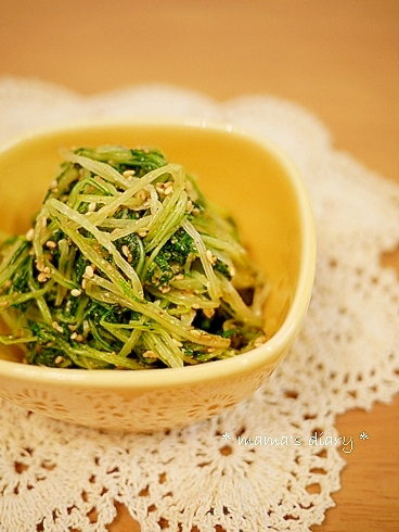 レモンでさっぱり♪水菜の胡麻和え