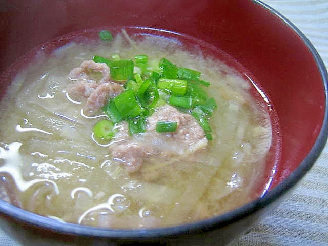旨みたっぷり☆豚ひき肉と大根の極うまスープ