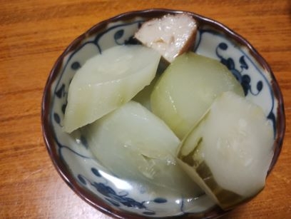 太きゅうりの煮物