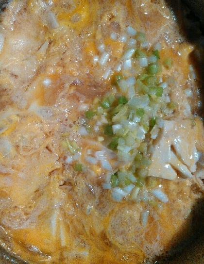 豆腐で親子丼風