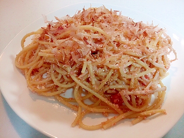 えのき茸・明太子パスタ