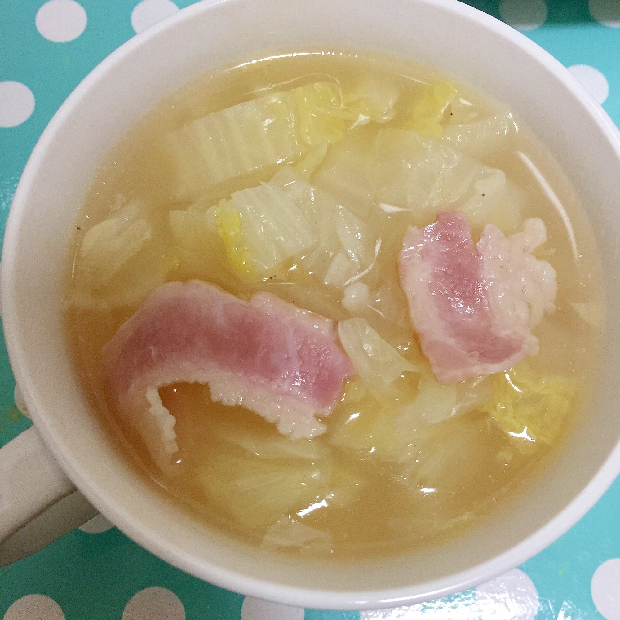 ベーコンと白菜のスープ☆