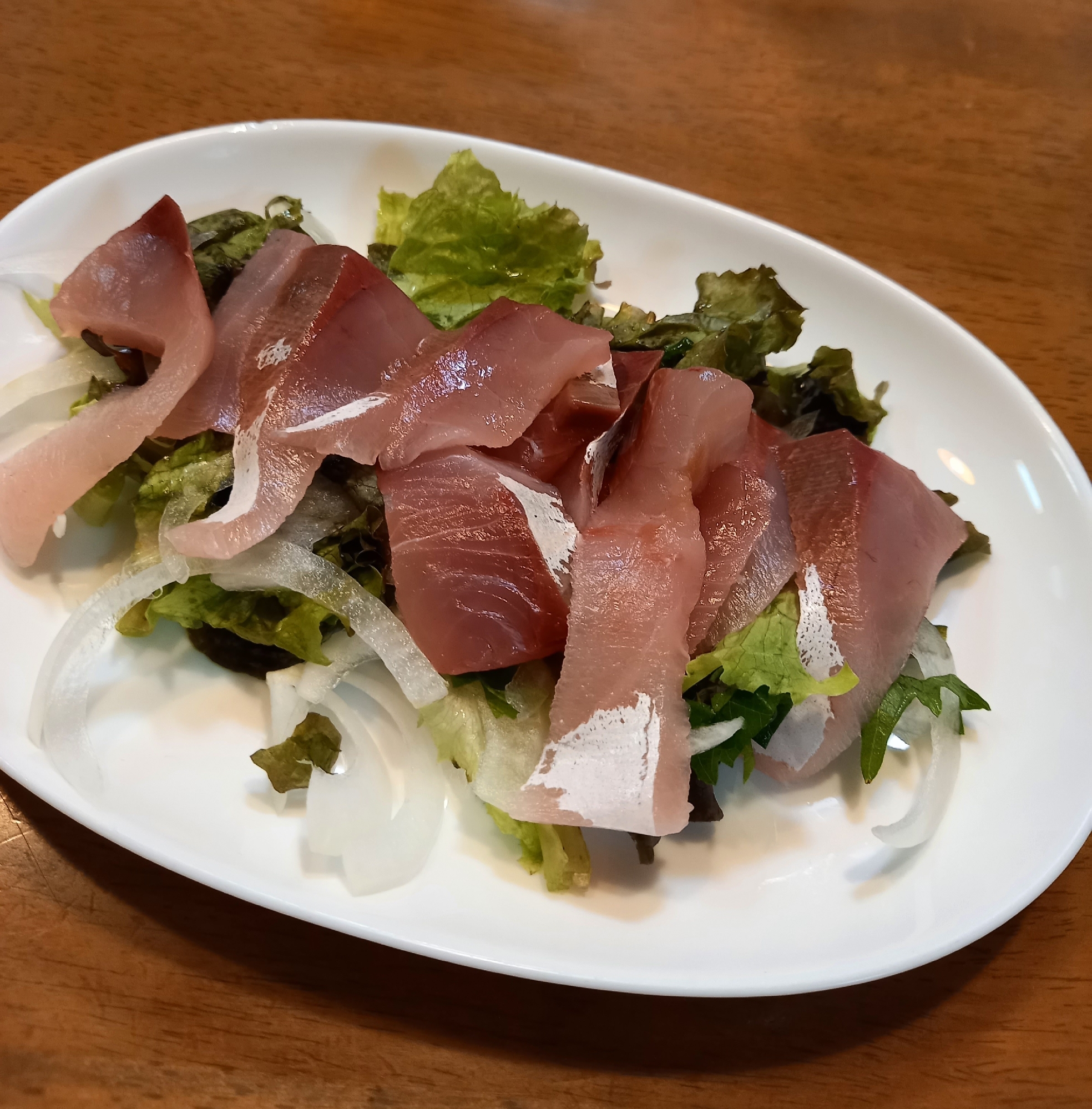 ハマチ刺身サラダ レシピ 作り方 By 台所 清子 楽天レシピ ハマチ刺身サラダ レシピ 作り方 By 台所 清子 楽天レシピ