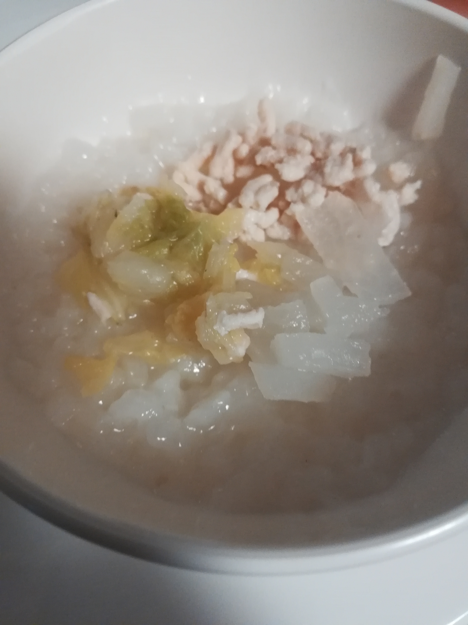 離乳食後期 豚ミンチとキャベツ大根粥 レシピ 作り方 By もん1223 楽天レシピ 離乳食後期 豚ミンチとキャベツ大根粥 レシピ 作り方 By もん1223 楽天レシピ