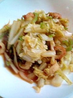 白菜ちくわオイスター炒め