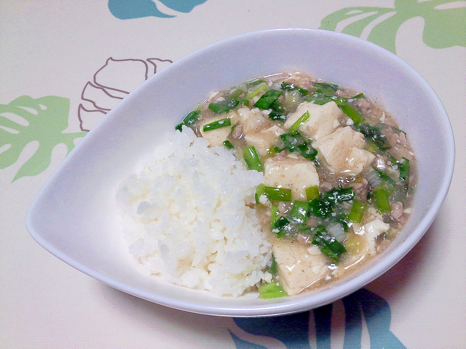 にら塩麻婆丼＋＋