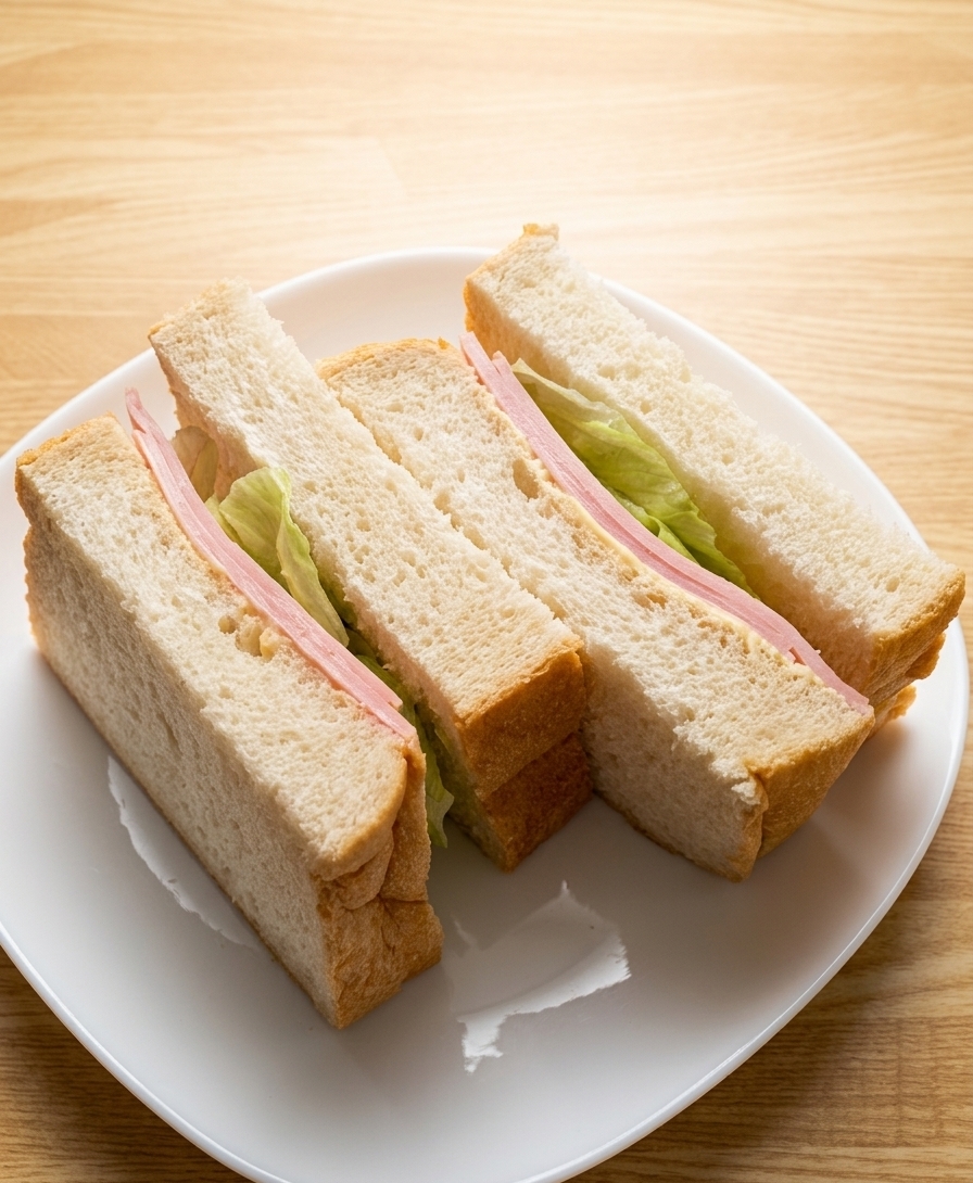 シャキシャキ【レタスハムサンド】