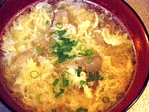 舞茸と卵のスープ