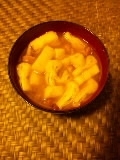 キノコ＆お揚げ＆生姜のお味噌汁☆
