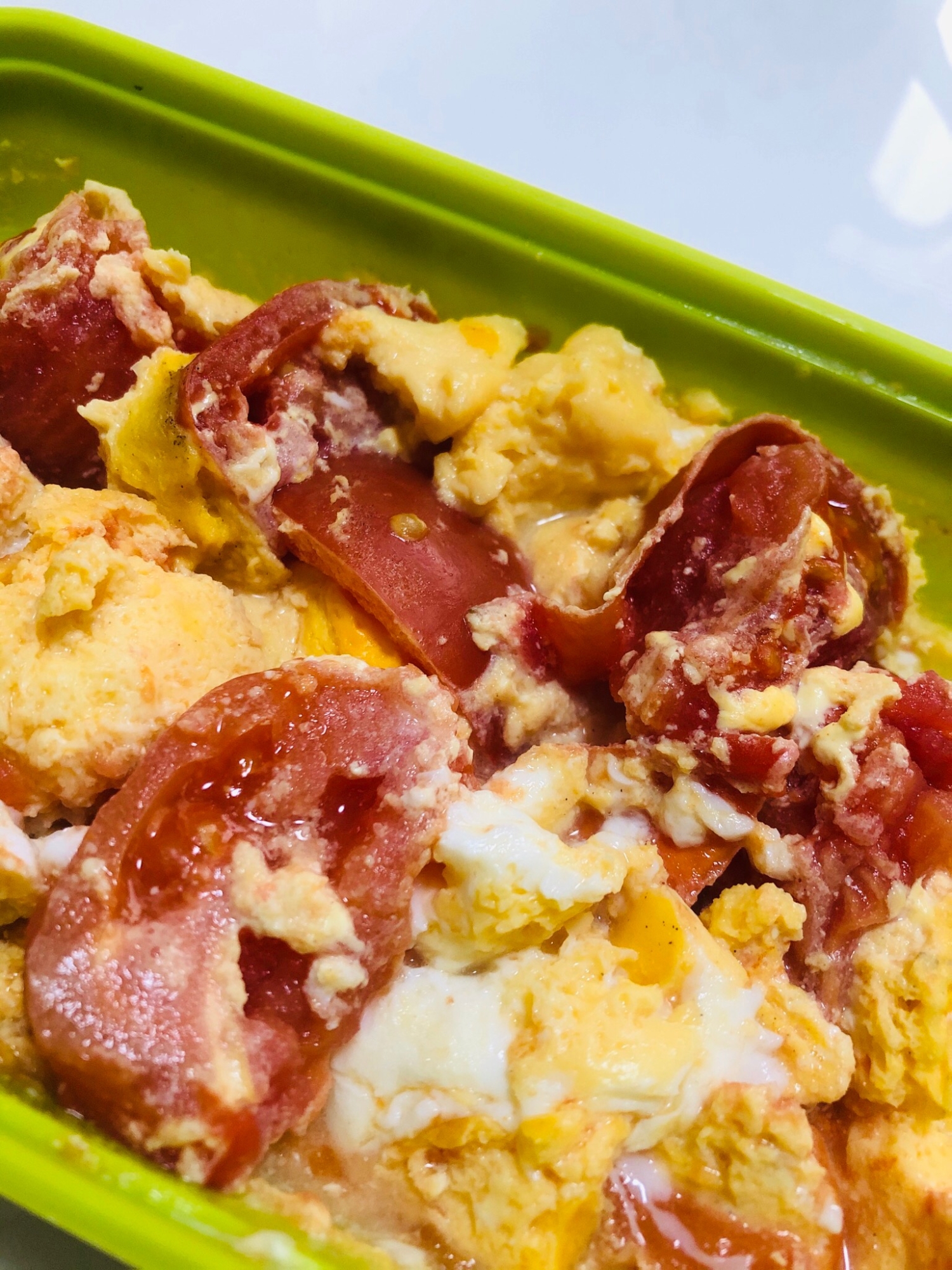 レンジで簡単!トマトオムレツ♡つわり中にもOK