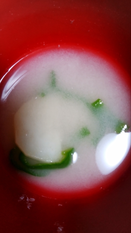 じゃがいも&玉葱&ピーマンの味噌汁