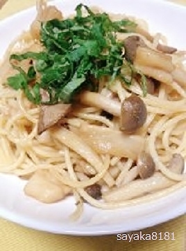 きのことホタテの貝柱のバター醤油パスタ レシピ 作り方 By さやか8181 楽天レシピ