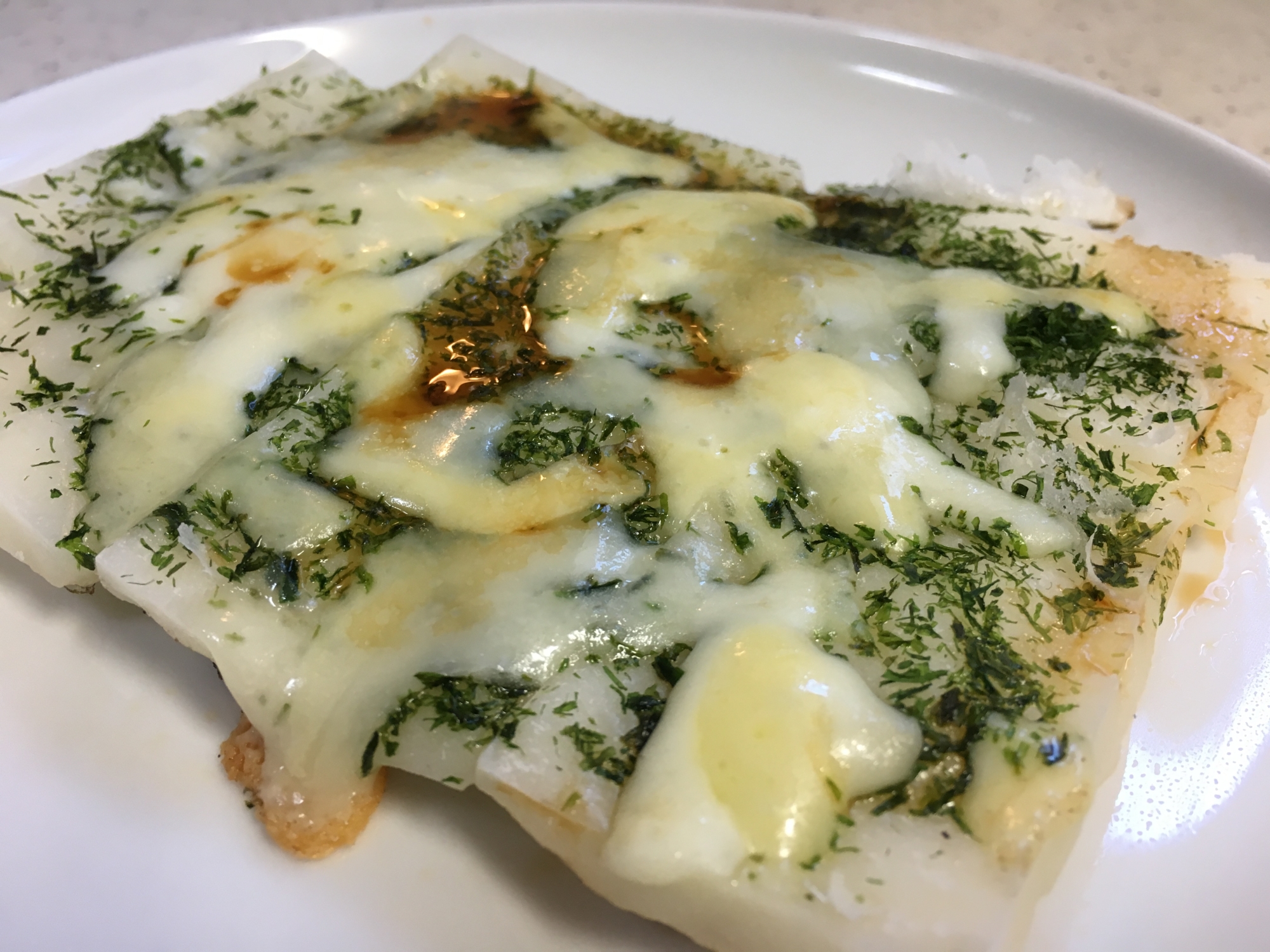 サクサクとろ り フライパンで 青のりチーズ餅 レシピ 作り方 By ミシェル ラ フランス 楽天レシピ