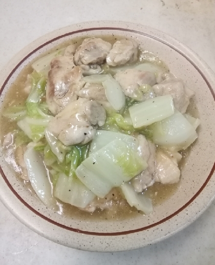 トロトロ白菜と鶏もも肉の中華煮