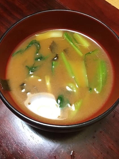 小松菜のお味噌汁☆