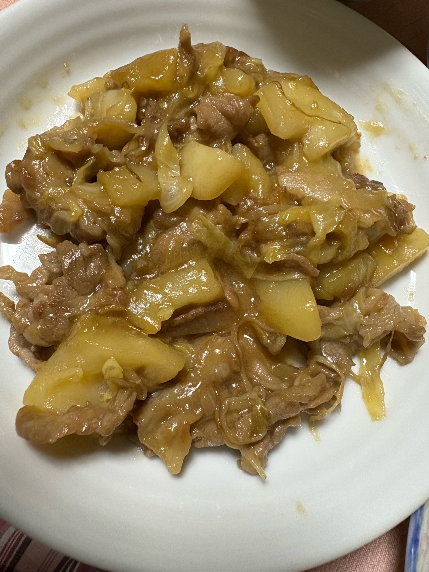 豚肉とじゃがいものいためもの